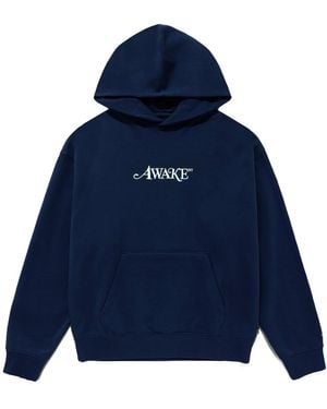 AWAKE NY Classic Logo Hoodie Awk Fw24 Hd303 Nvy" - Blue