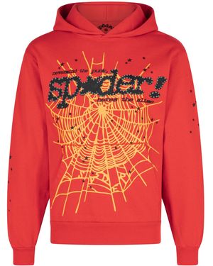 Sp5der Punk V2 Hoodie 06" - Red