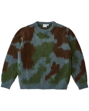 Gramicci Mohair Jumper "Jungle Digi Camo" G5Fu J024 Gm383" - Green