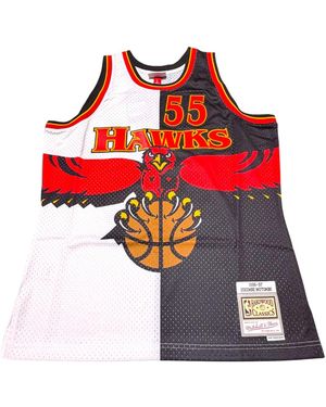 Mitchell & Ness Split Swingman Jersey A "Nba Tlanta Hawks 1996 Dikembe Mutombo" Smjy4845 Aha96Dmobkwh" - Red