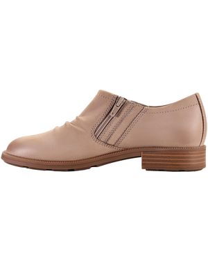 Clarks Adalynn Ezra "Light Taupe Nubuck" 26184065" - Natural