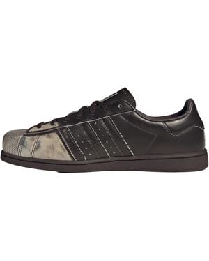 adidas Superstar Square Toe "Aurora Coffee Metallic" Ki7296" - Black