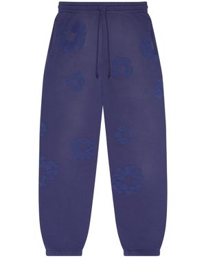DENIM TEARS Mono Cotton Wreath Joggers "Washed" Dt105" - Blue