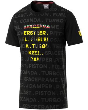 PUMA Scuderia Ferrari Big Shield Tee - Black