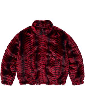 Supreme Faux Fur Windstopper Bomber Jacket "Ss26 - Red