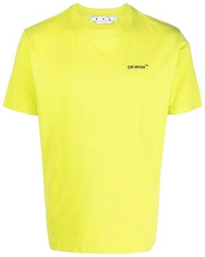 Off-White c/o Virgil Abloh Caravag Arrow Slim/T-Shirt Omaa027S23Jer0025010" - Yellow