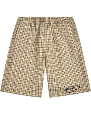 Boredom Kills Lounge Shorts "Khaki" Bk033" - Black