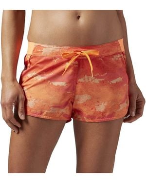 Reebok Workout Ready Woven Aop Camo Short "Electric Peach" Aj3465" - Black