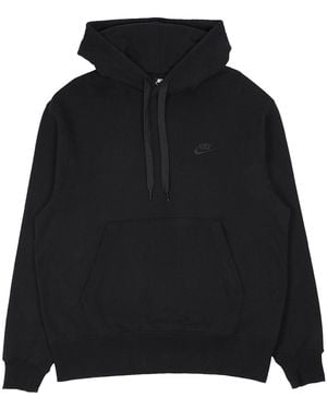 Nike Sportswear Classic Fleece Pullover Hoodie Da0023 010" - Black