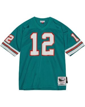 Mitchell & Ness Nfl Dark Jersey Dolphins 1973 Bob Griese "Dolphins" Ajy66192 Mdo73Bgraqua" - Black