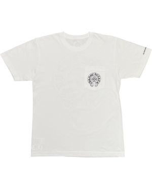 Chrome Hearts Horseshoe Logo Pocket Short Sleeve T-Shirt Chrm1239" - Black