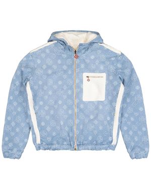 CASABLANCA Cashmere Terry/ Denim Reversible Jacket Aw25 Jtp 429 01" - Blue