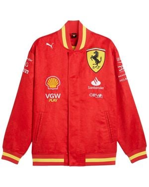 PUMA Sf Team Varsity Jacket 763606 01" - Red