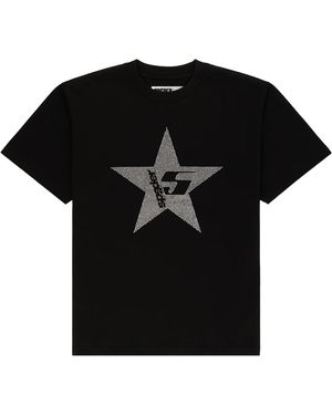 Sp5der Worldwide Five Day Rhinestone T-Shirt "Nyc Exclusive - Black