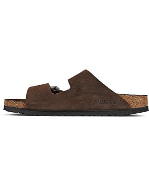 Birkenstock Arizona Suede Leather "Carafe Tonal Fb - Brown