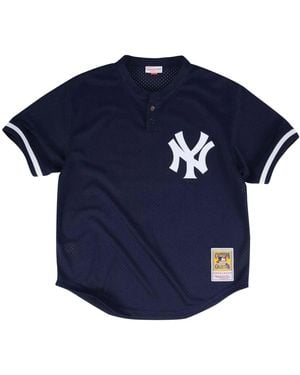 Mitchell & Ness Mlb Mariano Rivera Authentic Batting Practice Pullover Jersey "1995 New York Yankees - Blue
