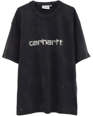 Carhartt Splatter Painter T-Shirt Destroy Wash" I036853 89 Ej" - Black