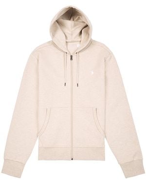 Polo Ralph Lauren Double-Knit Full Zip Hoodie Heather" 710881517018" - Black