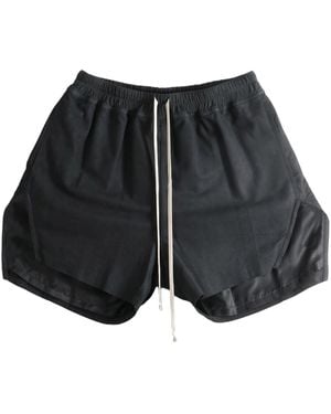 Rick Owens Leather Rick's Boxers Ru02F4388 Lbs 09" - Black