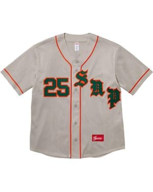Supreme Old English Baseball Jersey "Ss25 - Black