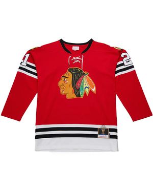 Mitchell & Ness Nhl Stan Mikita Dark Jersey "1960 Chicago Blackhawks - Red
