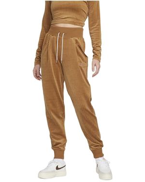Nike Sportswear High-Waisted Velour Joggers "Ale Ironstone" Dv7820 270" - Black