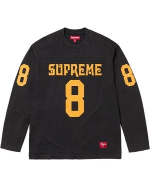 Supreme Affiliated L/S Football Top "Ss25 - Black