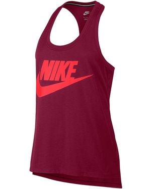 Nike Nsw Signal Swoosh Logo Tank Top Crimson" 830391 620" - Red
