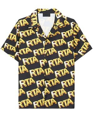 RTA Nathan Button-Down Bullion" Mpvcw879 T2220Bkbul" - Black