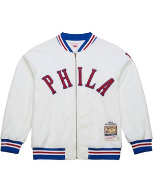 Mitchell & Ness Nba Shooting Shirt 76Ers 1966 Wilt Chamberlain "Philadelphia 76Ers" Assh6326 P7666Wcmwhit" - Black