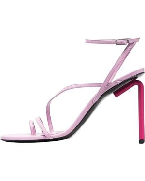 Off-White c/o Virgil Abloh Allen 110Mm Strappy Sandals Fuchsia" Owih022F22Lea0033032" - Black