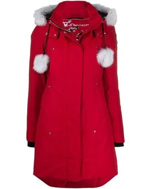 Moose Knuckles Classic Core Fur Parka Mk2003Lp 704" - Red