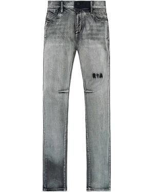 RTA Olivier Stacked Skinny Jeans "Monochrome Fade" Mdgdd1150 J1838Mncfd" - Black