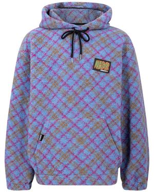 PAS DE MER Pasdemer Design Polar Fleece Hoody Pdmaw22 39" - Blue