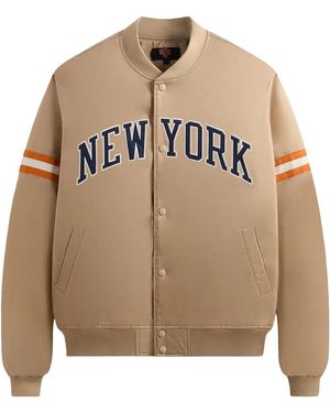 Kith The New York Knicks Wings Satin Bomber Jacket "Stock" Khm010693 3041" - Black