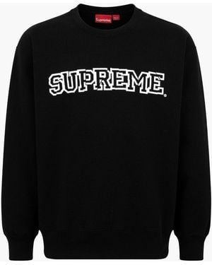 Supreme Shattered Logo Crewneck "fw 21" - Black
