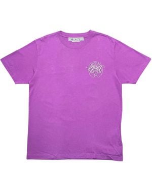 Off-White c/o Virgil Abloh Hand Arrow Slim Short Sleeve T-Shirt "Orchid" Omaa027S23Jer0073601" - Purple