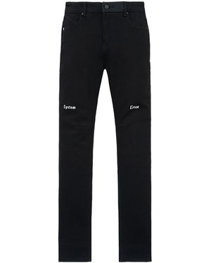 RTA Bryant Skinny Jeans Hologram Digital Cross" Mdgdd1148 J1205Bkhdc" - Black
