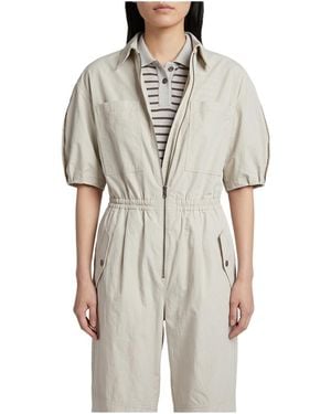 Brunello Cucinelli Relaxed Jumpsuit "Light" Brun1719" - Black