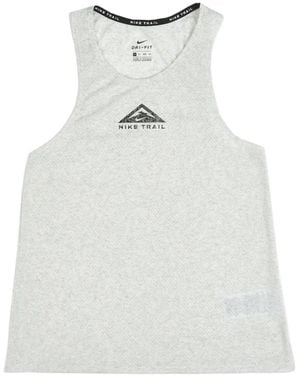 Nike City Sleek Trail Tank "Light Smoke Fog Reflective" Cz9553 077" - Black