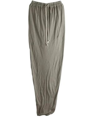 Rick Owens Pull-On Pillar Skirt "Dust" Ds02F6332 Bh 34" - Black