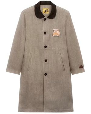 GOLF le FLEUR Burlap Coat 3007Bur" - Black