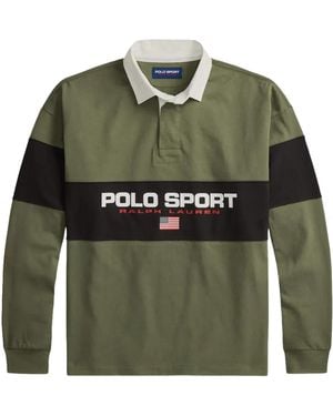 Polo Ralph Lauren Sport Big Fit Ls Rugby /Multi" 710B27846002" - Green