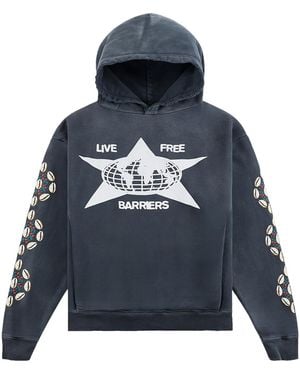 Barriers Cowrie Shell Hoodie Bar21" - Black