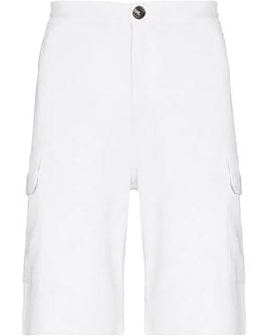 Brunello Cucinelli Cotton Cargo Shorts Brun1606" - Black