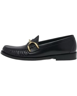 McQueen Wishbone Loafers 867922Whadv1000" - Black