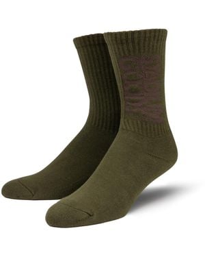 Stadium Goods Crew Sock "Forest" Sgs0438" - Black