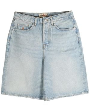 Stussy Big Ol Denim Shorts "Liwa Light Wash" 112296 Liwa" - Blue