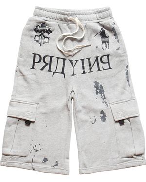 PRAYING Ai Logo Shorts Pray24070" - Black
