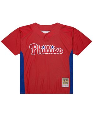 Mitchell & Ness Mlb Dark Jersey Phillies 2010 Roy Halladay "Scarlet" Abpj7119 Pph10Rhlscar" - Red